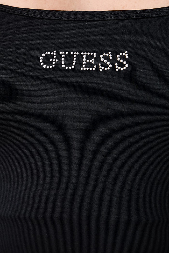 Μακρυμάνικο γυναικείο LOTUS Guess μαύρο V6BP05.K6318