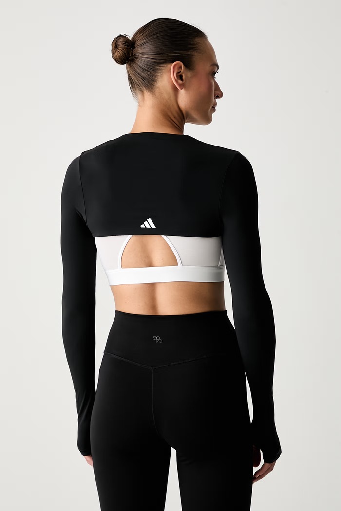 Odzież adidas Performance longsleeve treningowy damski JY6378 czarny