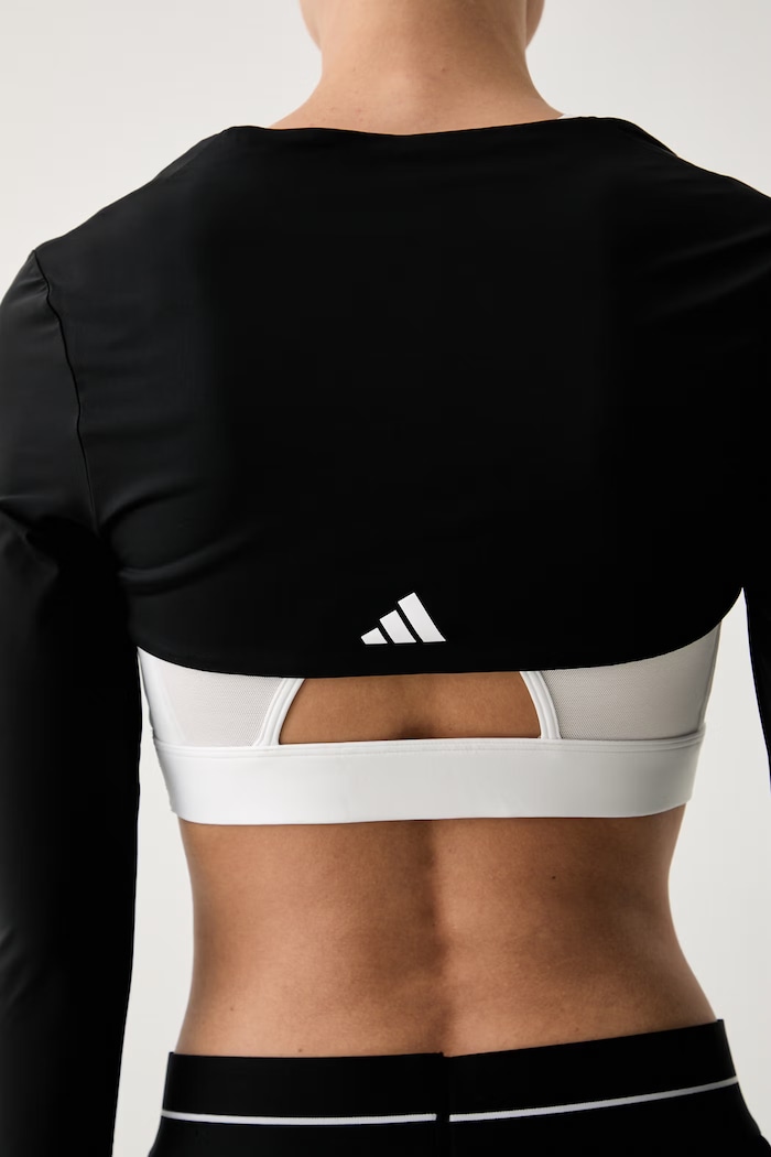 adidas Performance tréningové tričko s dlhým rukávom dámske JY6378 čierna