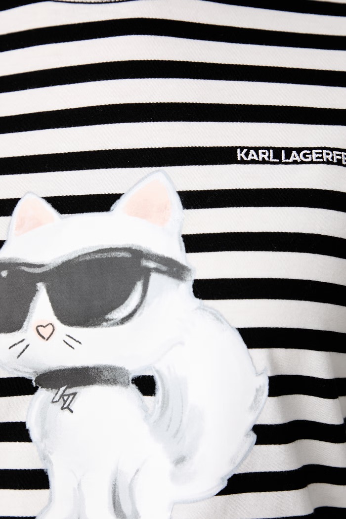Karl Lagerfeld longsleeve damski bawełniany IKON B3W17043 czarny