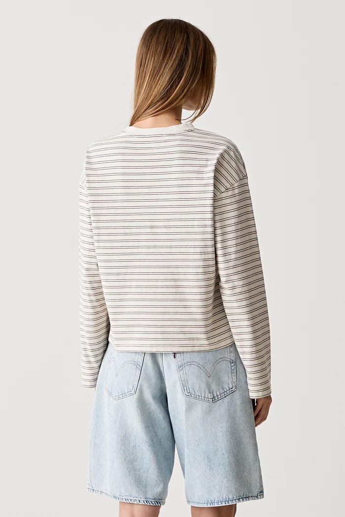 Odzież rag & bone longsleeve damski bawełniany Kelly RE7226HT3KW beżowy