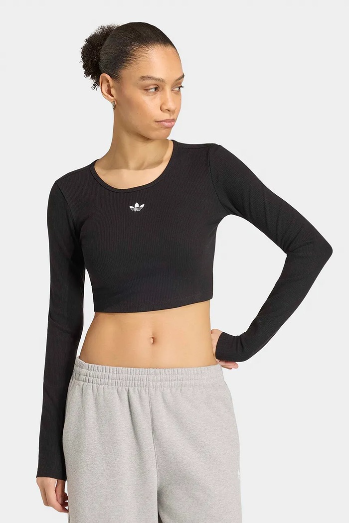 adidas Originals Longsleeve damski Essentials czarny KR1098