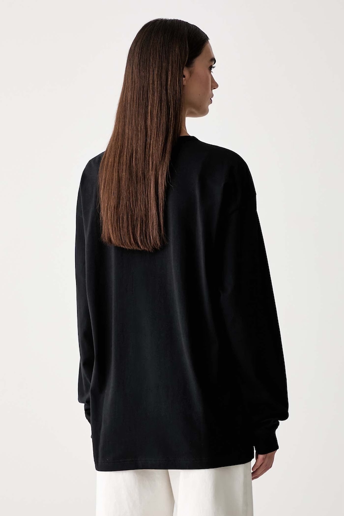 Ruházat adidas Originals Hosszúujjú női pamut Essentials KQ6727 fekete