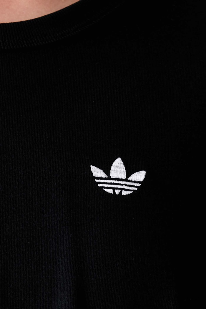 Tričko s dlhým rukávom dámske bavlnené Essentials adidas Originals čierna KQ6727