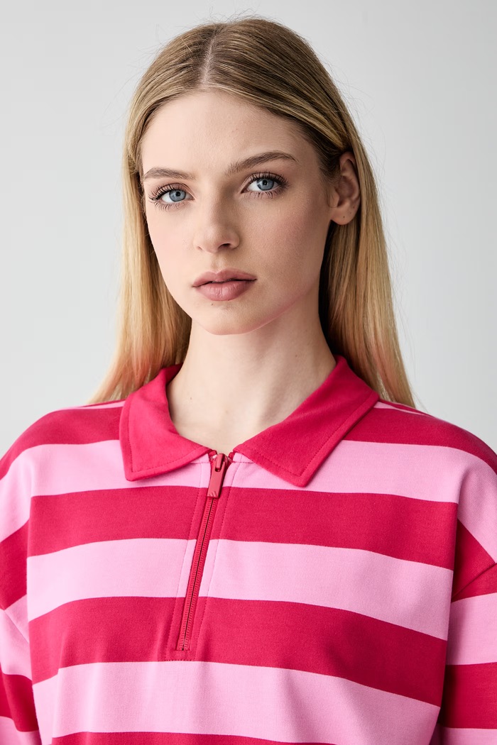 adidas longsleeve damski bawełniany Soft Lux różowy KR3548