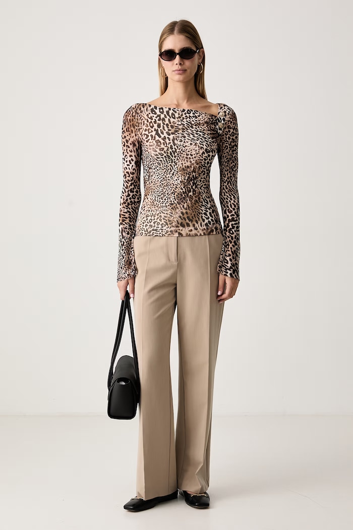 Guess Μπλούζα Γυναικεία ZABINA W6BP23.K6260 μπεζ AW26