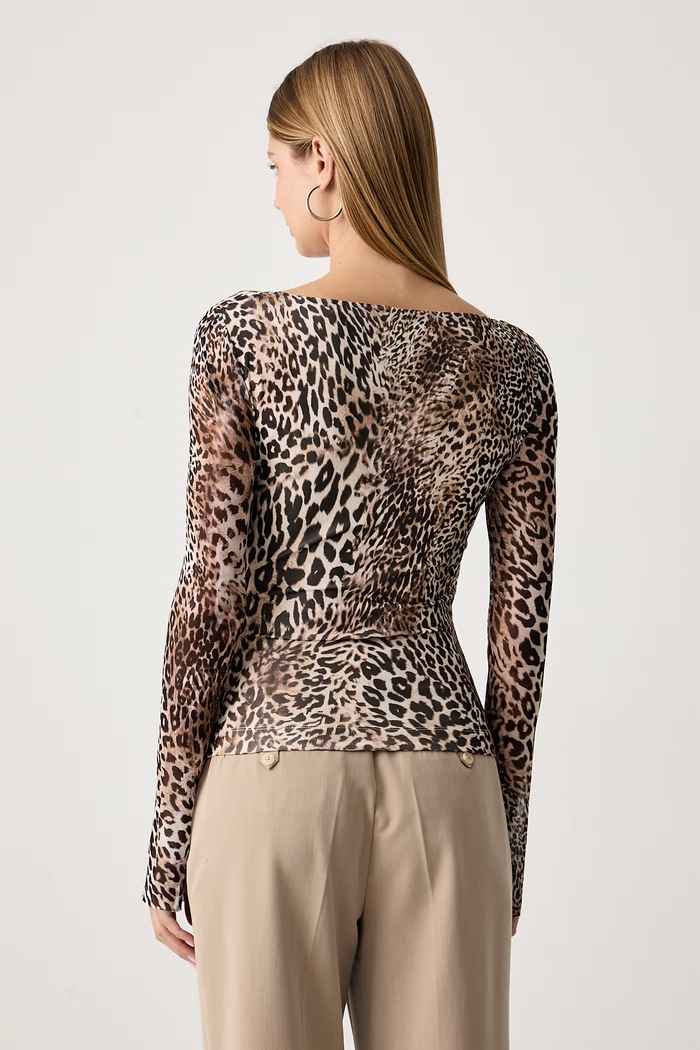 Ρούχα Guess Μπλούζα Γυναικεία ZABINA W6BP23.K6260 μπεζ