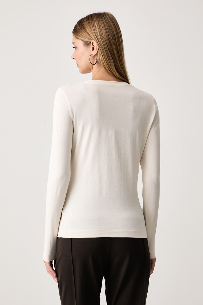 Îmbrăcăminte Guess Longsleeve pentru femei din bumbac cu elastan SAVANNA W6BI57.K7387 bej