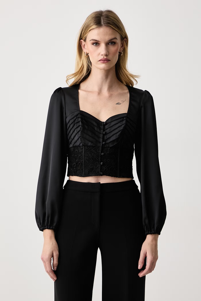 Guess Košeľa dámska JAMIE čierna W6BH57.W4437