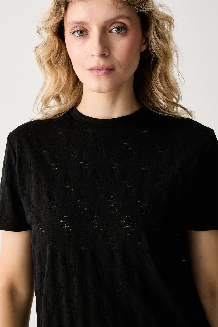 Guess T-shirt γυναικείο μαύρο V6YI19.K4321