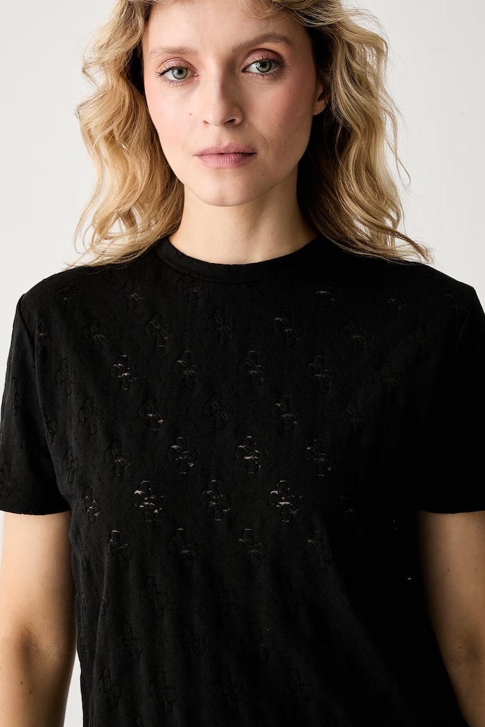 Guess T-shirt γυναικείο μαύρο V6YI19.K4321