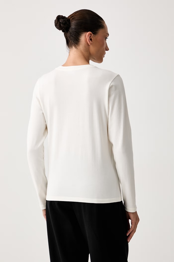 Odzież Emporio Armani Underwear longsleeve lounge damski bawełniany z elastanem EW001899.AF25589 beżowy