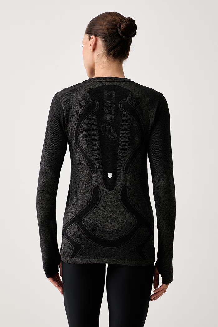 Odzież Asics longsleeve treningowy ROAD SEAMLESS LS TOP 2012D290.001 szary