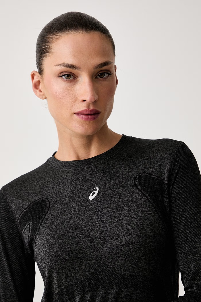 Asics longsleeve treningowy ROAD SEAMLESS LS TOP szary 2012D290.001