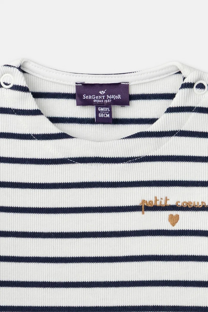 Dziewczynka Sergent Major Longsleeve dziecięcy bawełniany 26H1BF51TML biały
