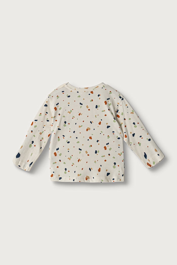 United Colors of Benetton Longsleeve niemowlęcy bawełniany 3Q74A107G.W.Seasonal beżowy AW26
