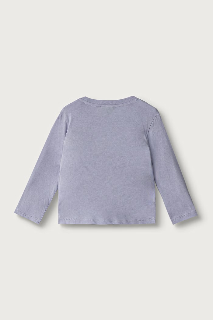 United Colors of Benetton Longsleeve dziecięcy bawełniany 3I1XG10NH.P.Seasonal fioletowy AW26