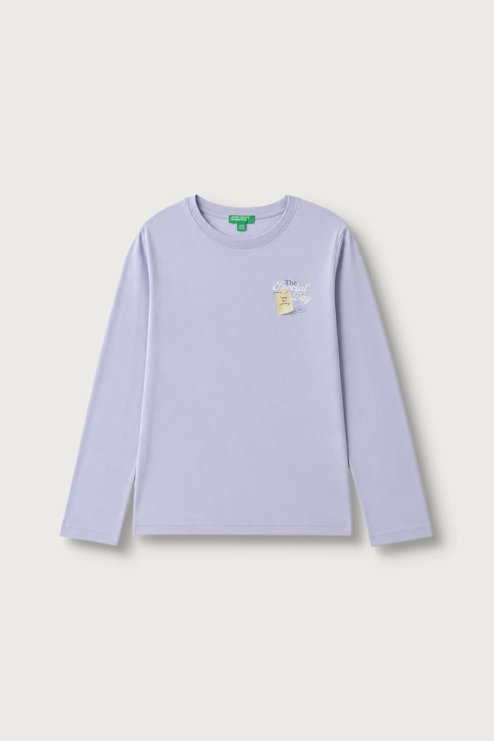 United Colors of Benetton Majica dugih rukava za djecu od pamuka ljubičasta 3I1XC10UB.G.Seasonal