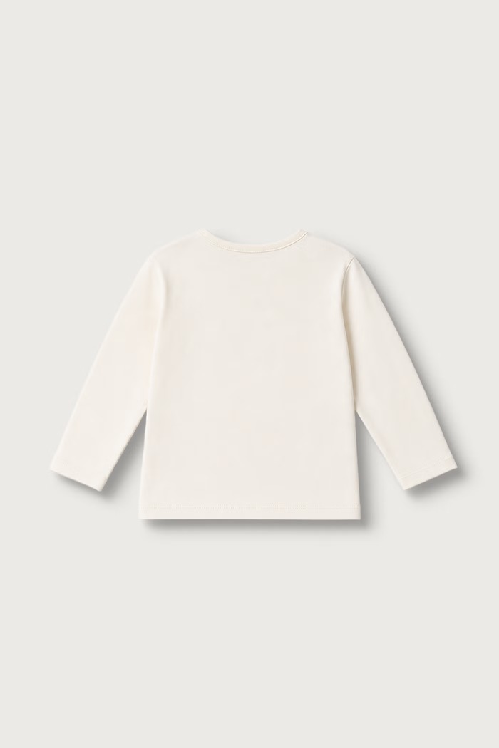United Colors of Benetton Longsleeve pentru bebeluși din bumbac 3ATNA107H.W.Seasonal bej AW26