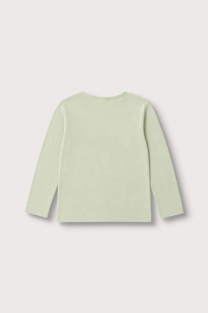 United Colors of Benetton Longsleeve pentru bebeluși din bumbac 3ATNA107H.W.Seasonal verde AW26