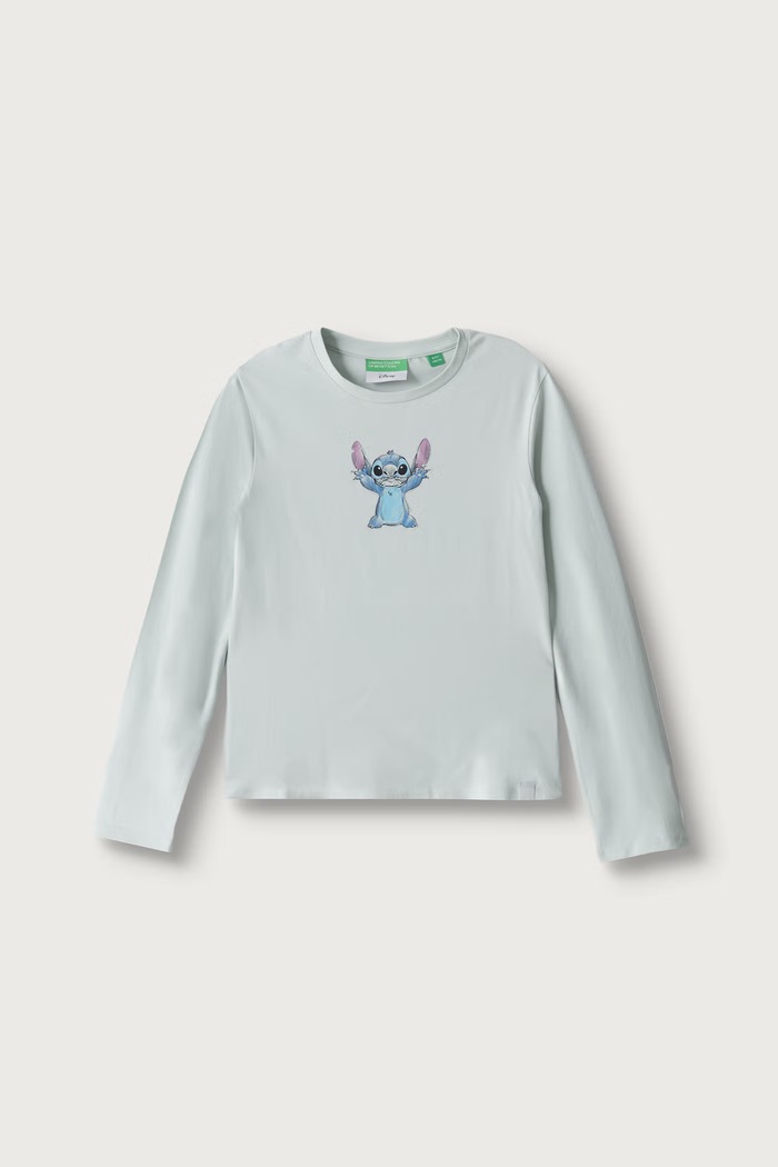 United Colors of Benetton Longsleeve dziecięcy z bawełną zielony 3MO6C10U2.G.Seasonal