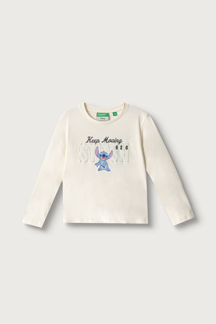 United Colors of Benetton Longsleeve dziecięcy bawełniany beżowy 3I1XG10ND.P.Seasonal