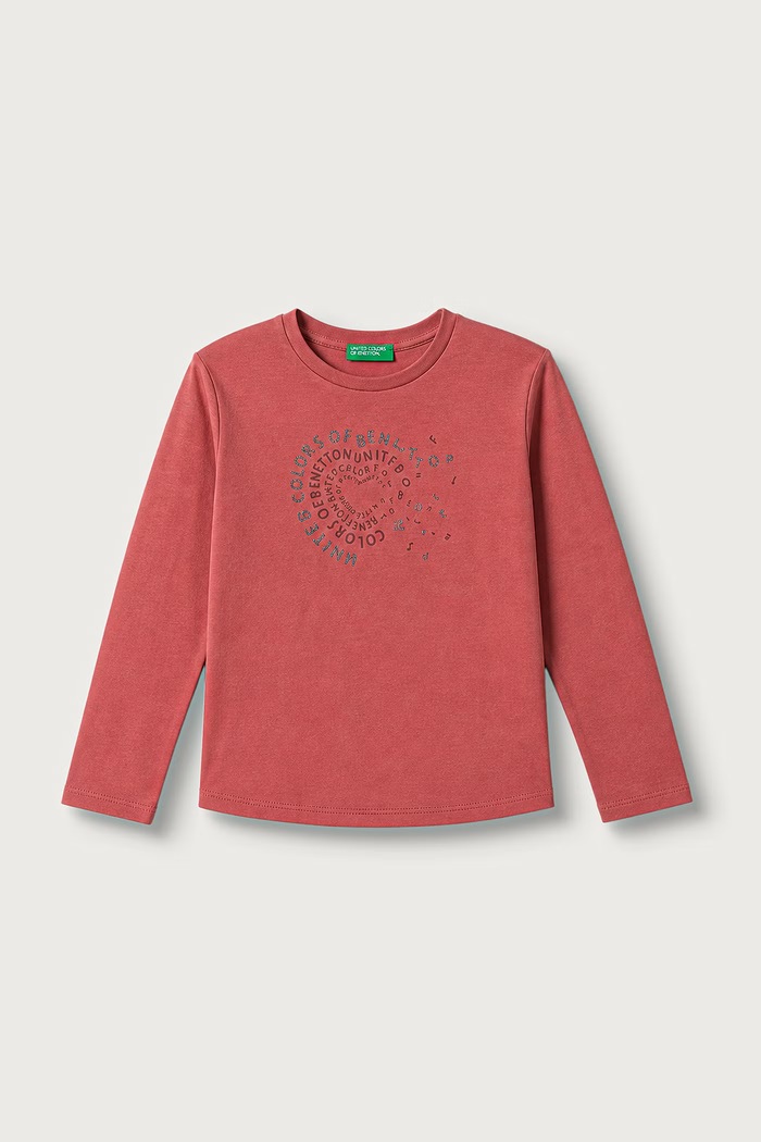 United Colors of Benetton Majica dugih rukava za djecu od pamuka roza 3I1XG10FH.P.Reproposal