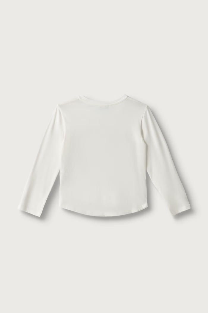 United Colors of Benetton Majica z dolgimi rokavi otroška bombažna 3I1XC10KC.G.Reproposal bela AW26