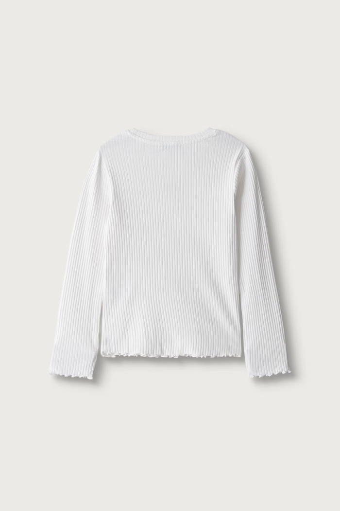 United Colors of Benetton Majica dugih rukava za djecu od pamuka s elastanom 3F1EC10N1.G.Reproposal bijela AW26