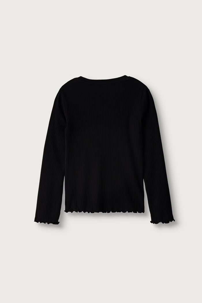 United Colors of Benetton Majica dugih rukava za djecu od pamuka s elastanom 3F1EC10N1.G.Reproposal crna AW26