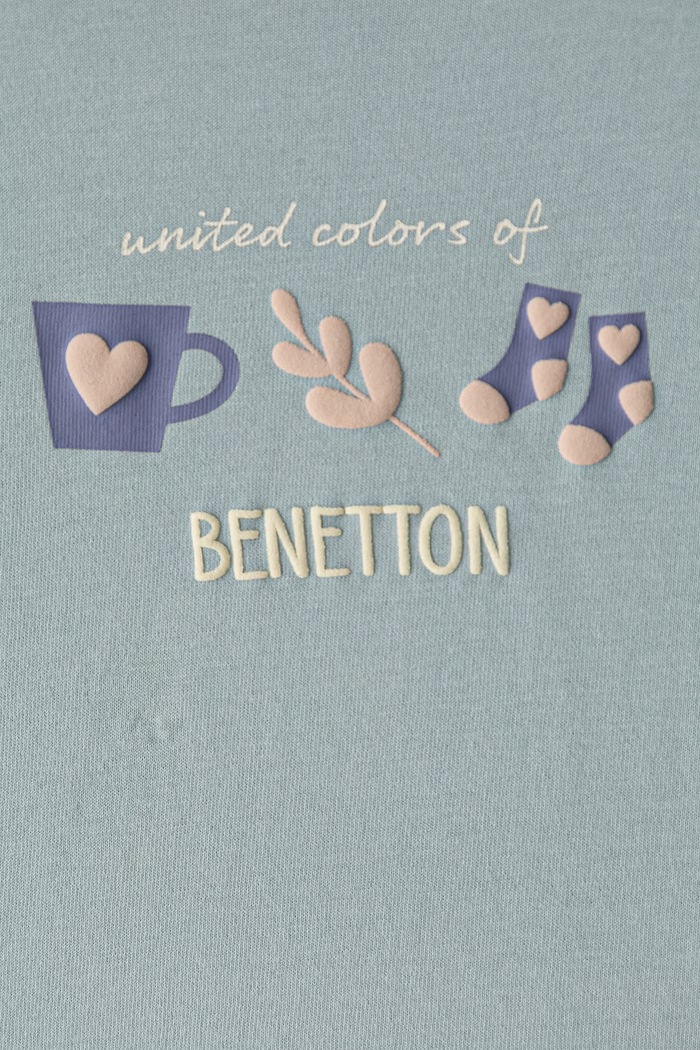Djevojčice United Colors of Benetton Majica dugih rukava za djecu od pamuka 3ATNG10NI.P.Seasonal zelena