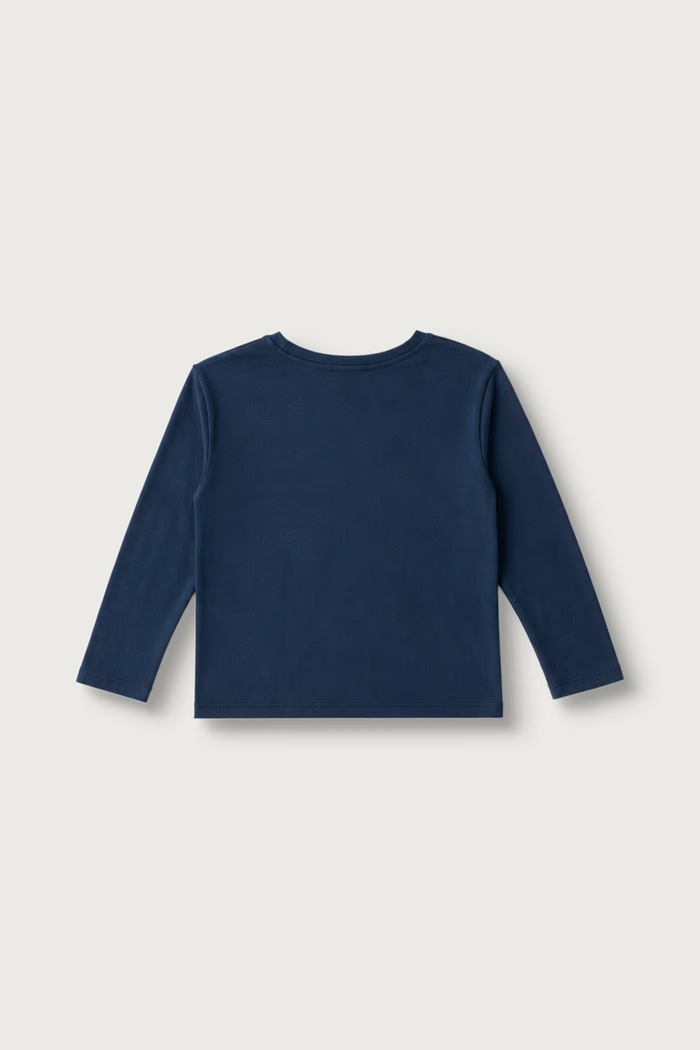 United Colors of Benetton Longsleeve dziecięcy bawełniany 3ATNG10NI.P.Seasonal granatowy AW26