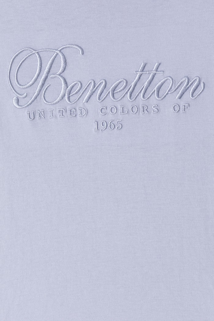 Dziewczynka United Colors of Benetton Longsleeve dziecięcy bawełniany 3ATNC10U8.G.Seasonal fioletowy