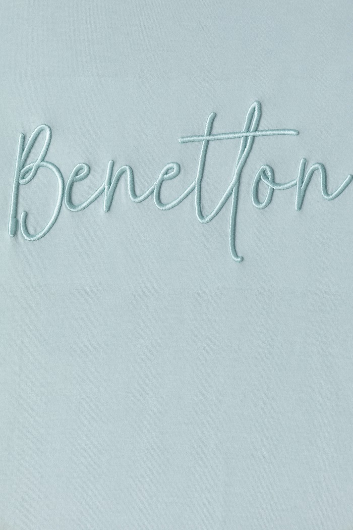 Dziewczynka United Colors of Benetton Longsleeve dziecięcy bawełniany 3ATNC10U8.G.Seasonal zielony