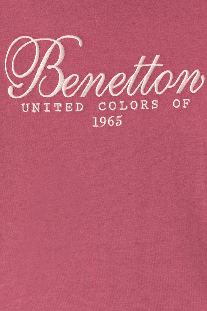 Dziewczynka United Colors of Benetton Longsleeve dziecięcy bawełniany 3ATNC10U8.G.Seasonal różowy