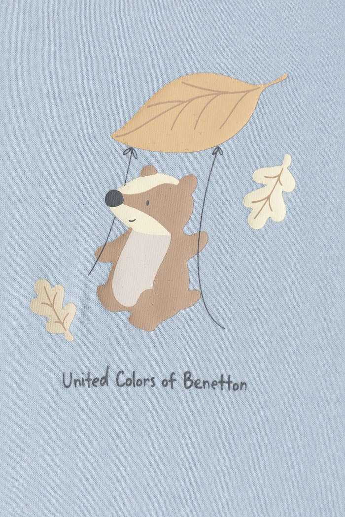 Djevojčice United Colors of Benetton Majica dugih rukava za djecu od pamuka 3ATNA107I.W.Seasonal plava