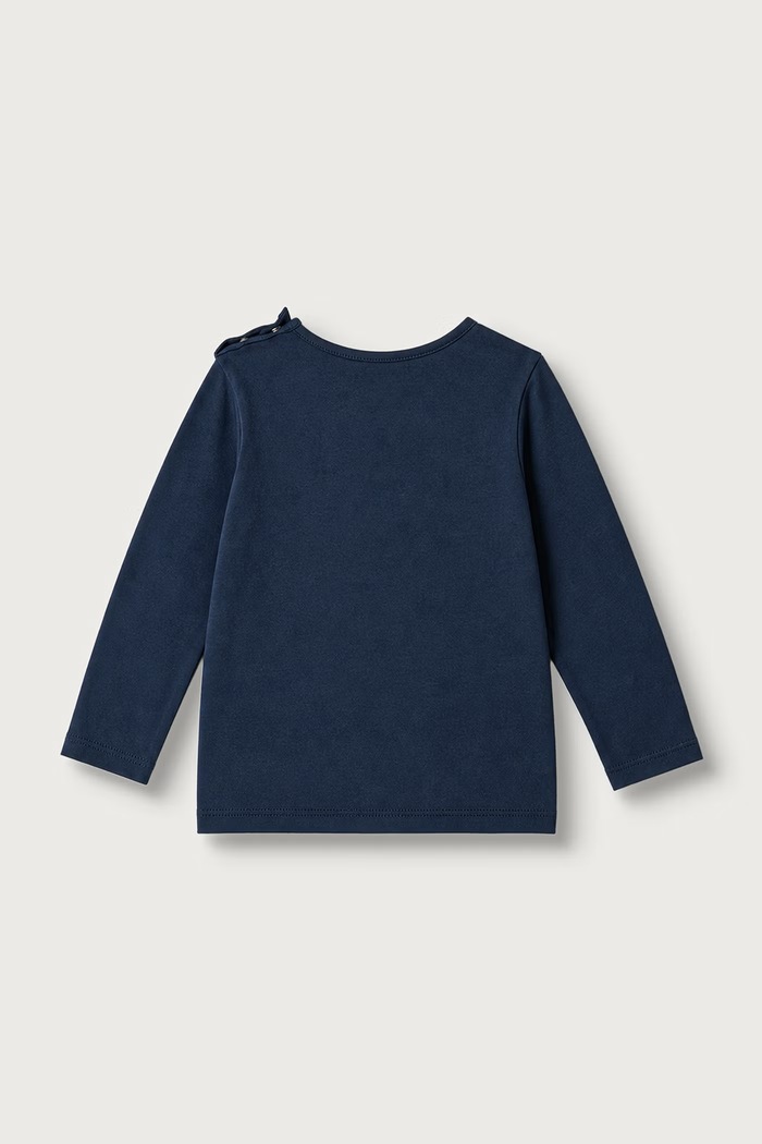 United Colors of Benetton Majica dugih rukava za djecu od pamuka 3ATNA107I.W.Seasonal mornarsko plava AW26
