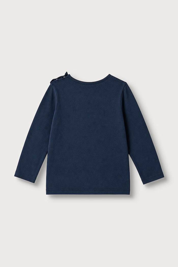 United Colors of Benetton Majica dugih rukava za djecu od pamuka 3ATNA107I.W.Seasonal mornarsko plava AW26