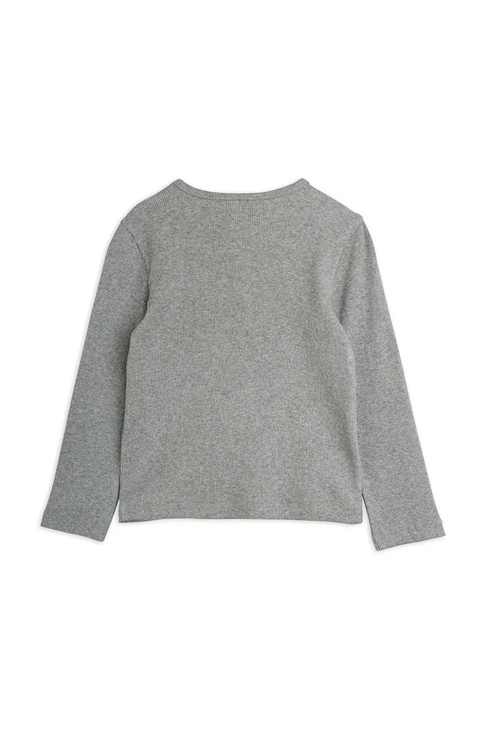 Mini Rodini T-shirt dziecięcy bawełniany Rabbits 26720100 szary AW26