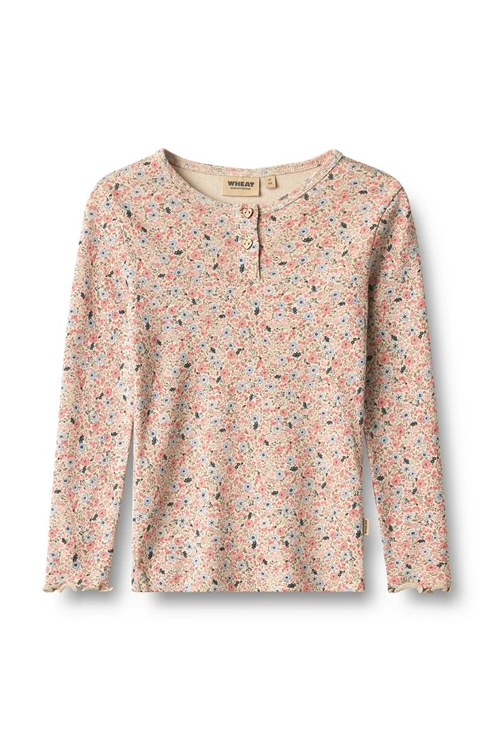 Wheat Longsleeve dziecięcy bawełniany beżowy 0193.121.GOTS