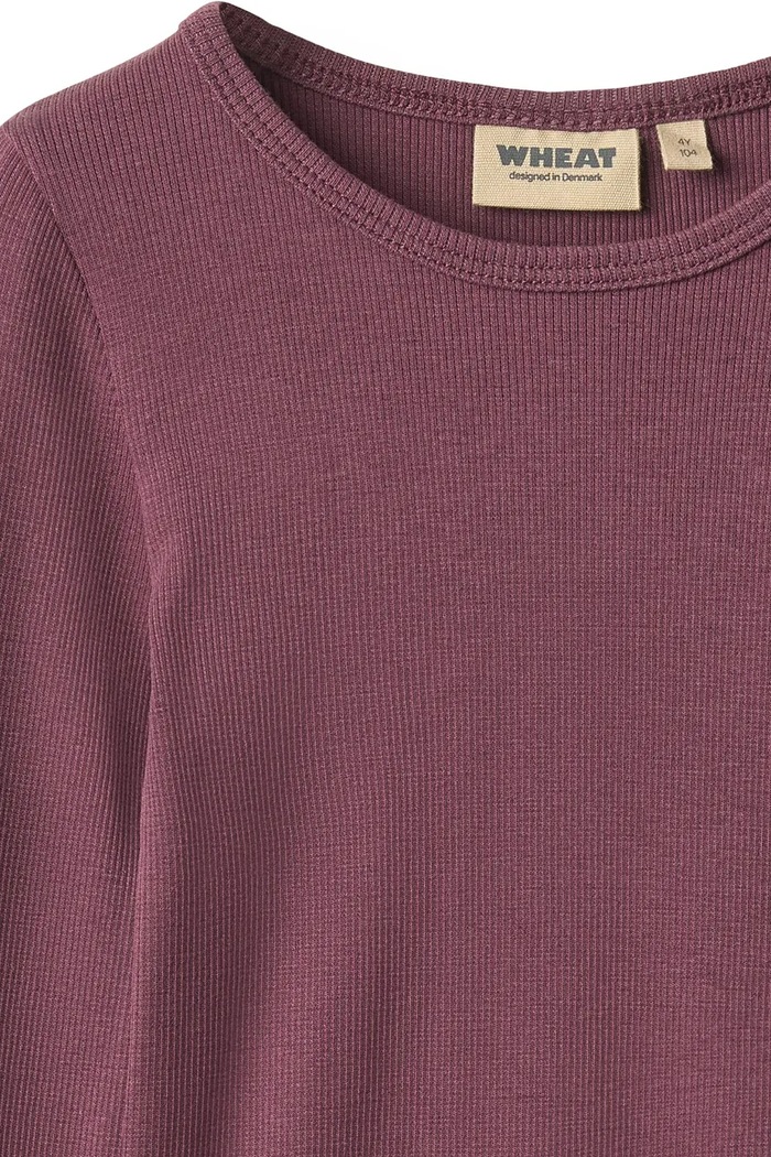 Fete Wheat Longsleeve pentru copii din bumbac cu elastan 0156.006.GOTS violet