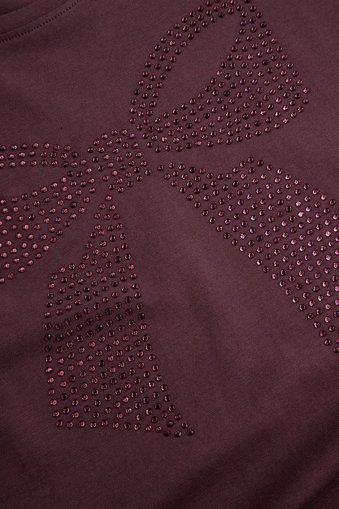 Longsleeve dziecięcy bawełniany z elastanem Coccodrillo ZC6143102WGJ bordowy