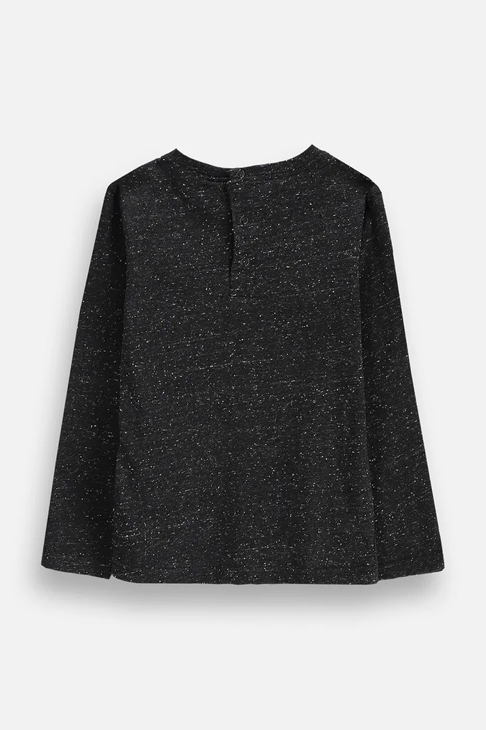 Coccodrillo Longsleeve dziecięcy z bawełną ZC6143103TGK czarny AW26