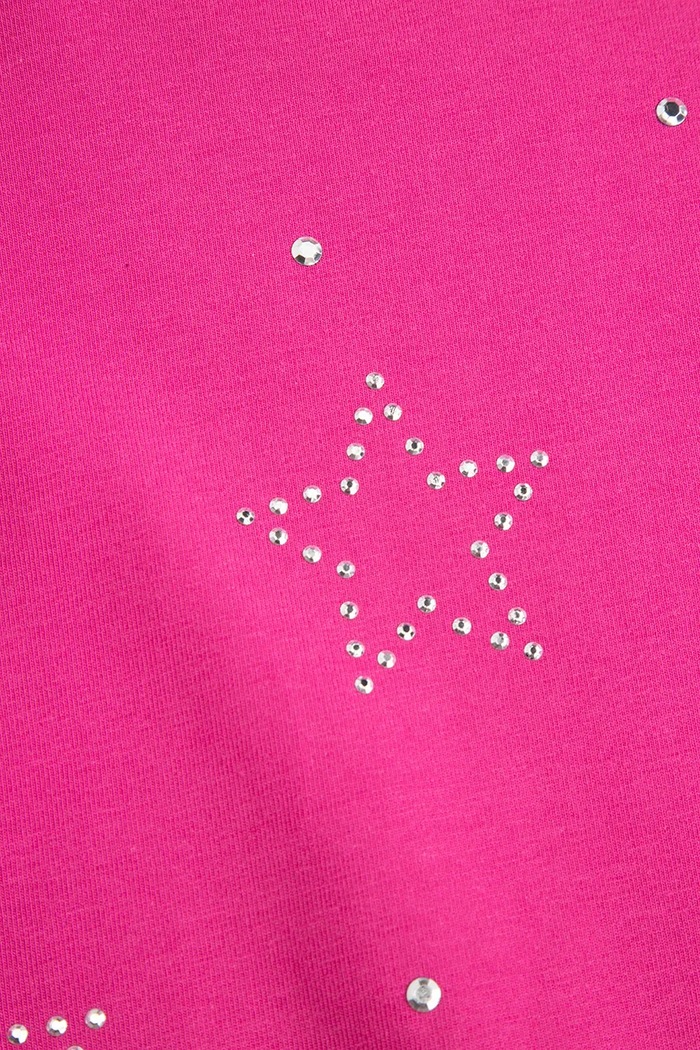 T-shirt dziecięcy bawełniany z elastanem Coccodrillo ZC6143103HGK fioletowy