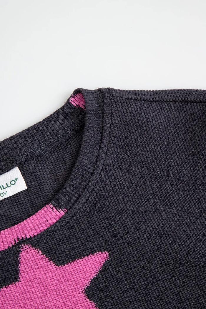 T-shirt dziecięcy bawełniany Coccodrillo ZC6143103HGJ szary