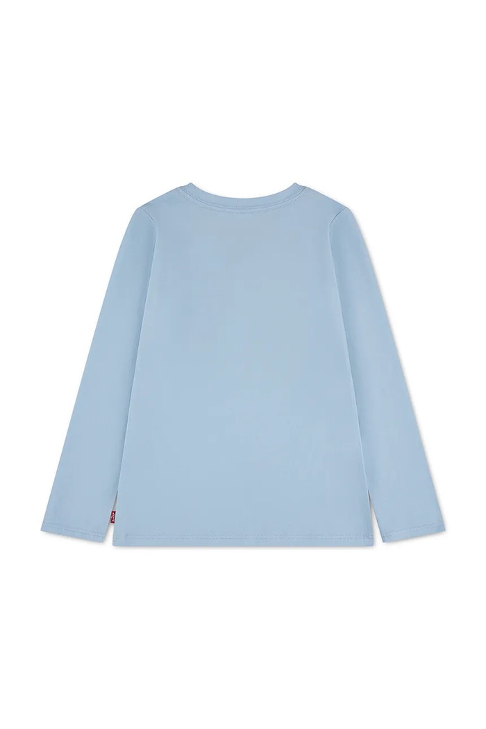 Levi's longsleeve dziecięcy z bawełną BATWING TEE 3EA643 niebieski AW26