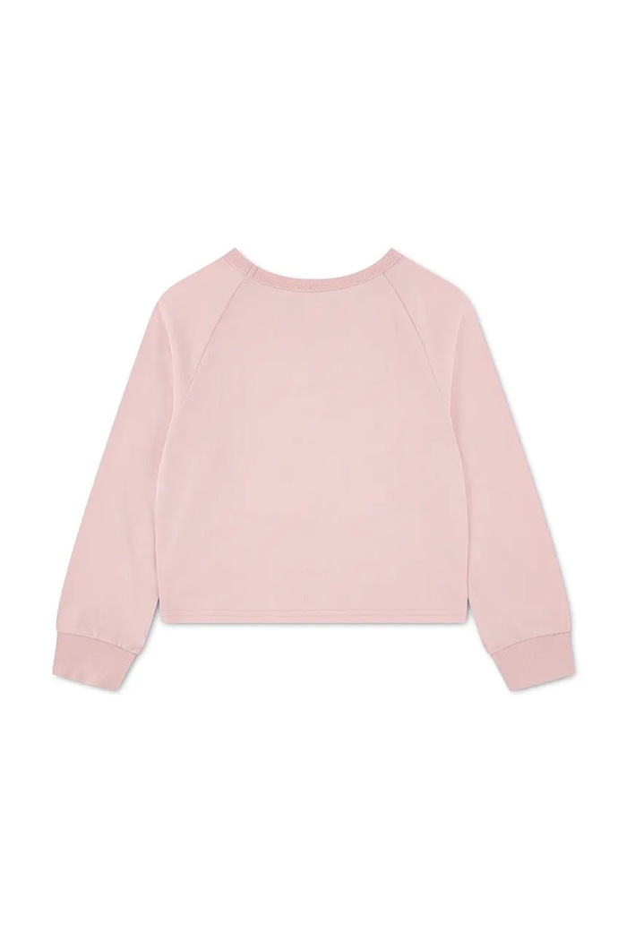Levi's longsleeve dziecięcy z bawełną HEART KNIT TOP 3ER533 różowy AW26