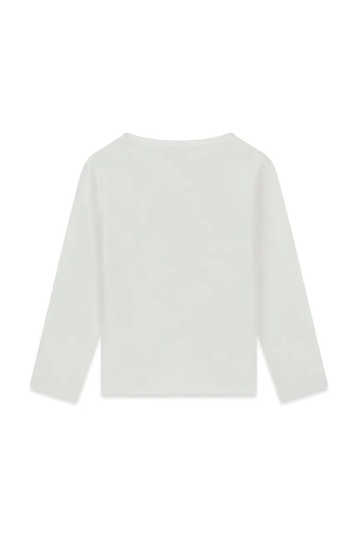 Guess Longsleeve dziecięcy bawełniany z elastanem K6BI18.K5850.9BY2 biały AW26