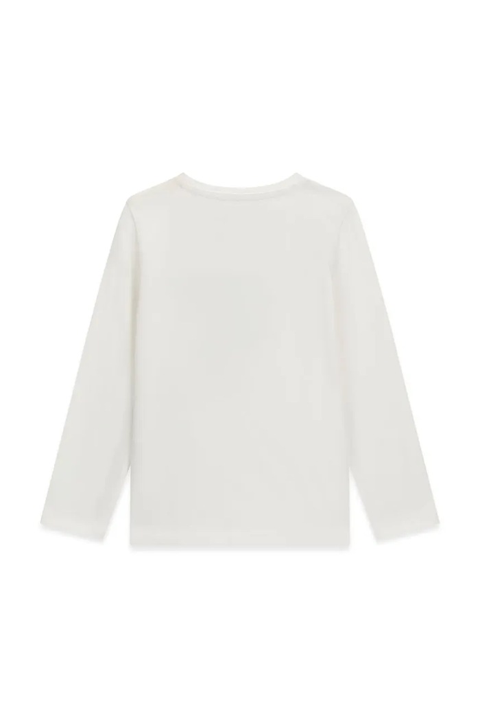 Guess Longsleeve dziecięcy bawełniany K6BI17.K5848.9BY2 biały AW26