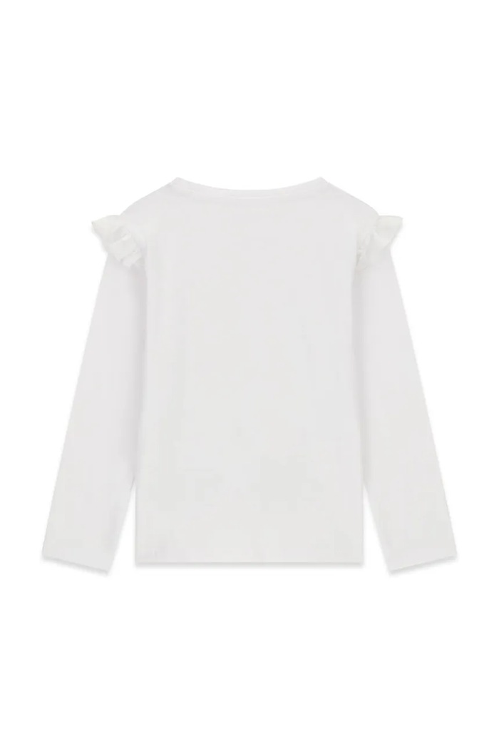 Guess Longsleeve damski bawełniany K6BI14.K5841.9BY2 biały AW26